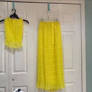 Yellow Two-Piece Set